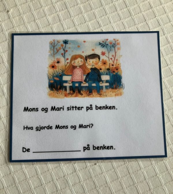 Bøying av verb - kort med setninger - Bilde 44