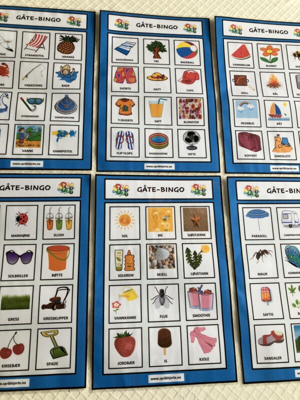 Gåte-bingo med sommerord - Bilde 2