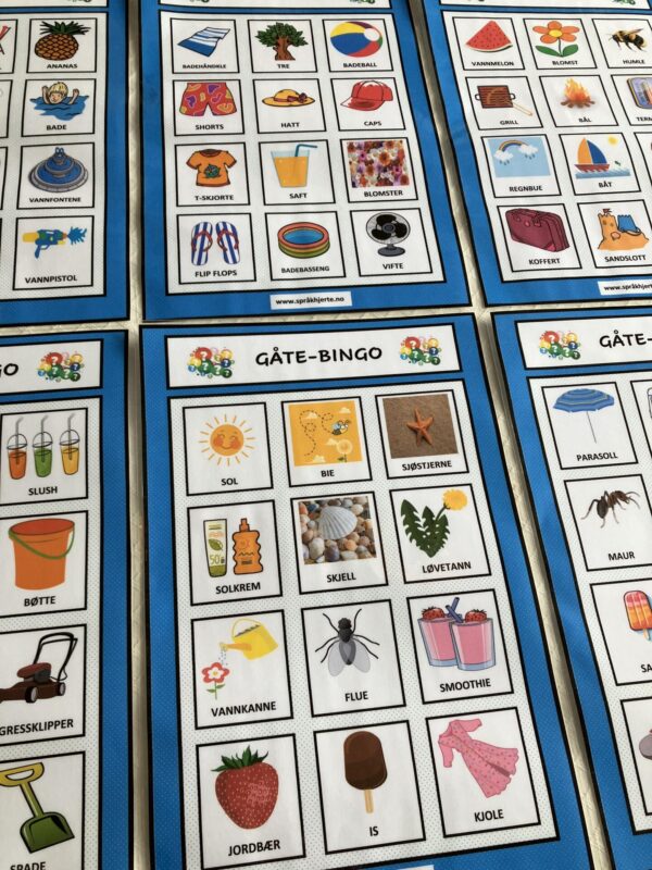 Gåte-bingo med sommerord - Bilde 4