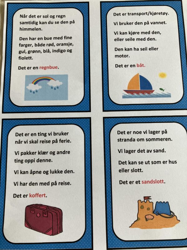 Gåte-bingo med sommerord - Bilde 13